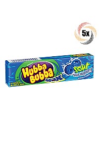 Gomme à Mâcher Wrigley Hubba Bubba Max Framboise Bleue Surette - 5 Morceaux